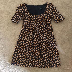 FRENCH CONNECTION butterfly dress